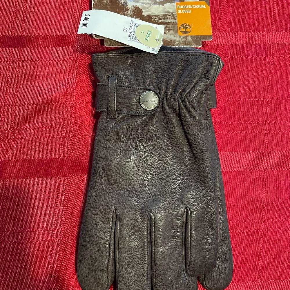 Timberland 100% Leather Rugged/Casual Gloves - Picture 3 of 5